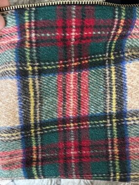 L.I.B. New York Tartan Plaid Zippered Clutch Bag